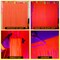 2-Pack Neon Glow-in-the-Dark Foil Fringe Curtains 6.6x6.6ft Party Backdrop Decorations